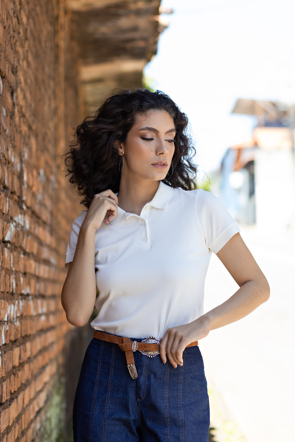 Camiseta Easy Gola Polo Suedine de Algodão Egípcio
