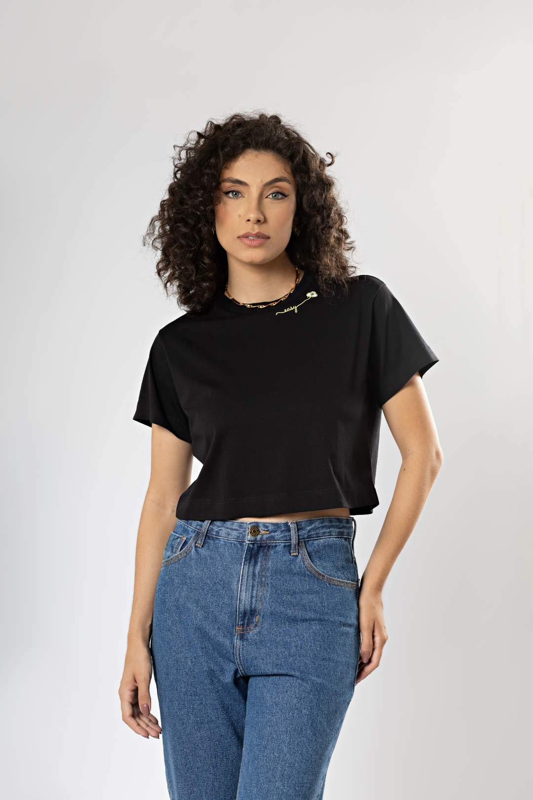 Camiseta Básica Easy Gola Redonda Algodão Egípcio