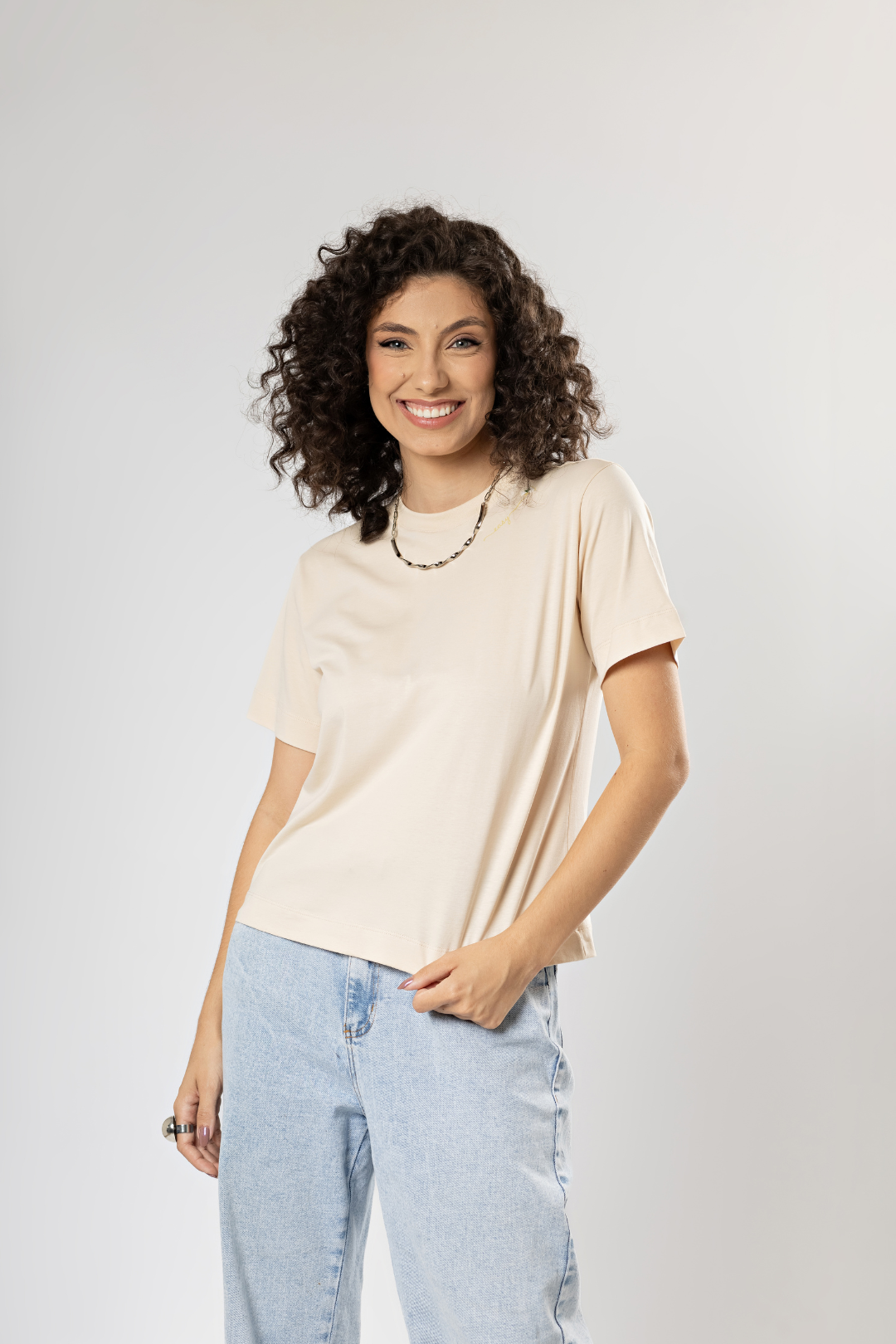 Camiseta Básica Easy Gola Redonda Algodão Egípcio