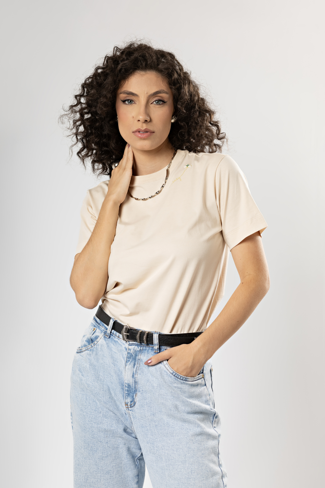 Camiseta Básica Easy Gola Redonda Algodão Egípcio