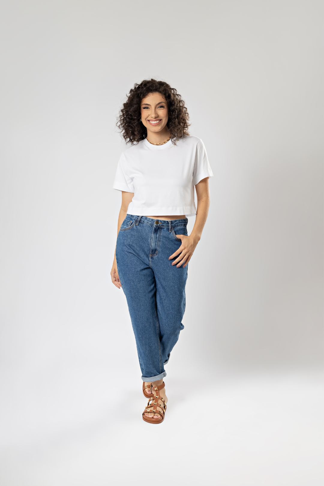 Camiseta Básica Easy Gola Redonda Algodão Egípcio