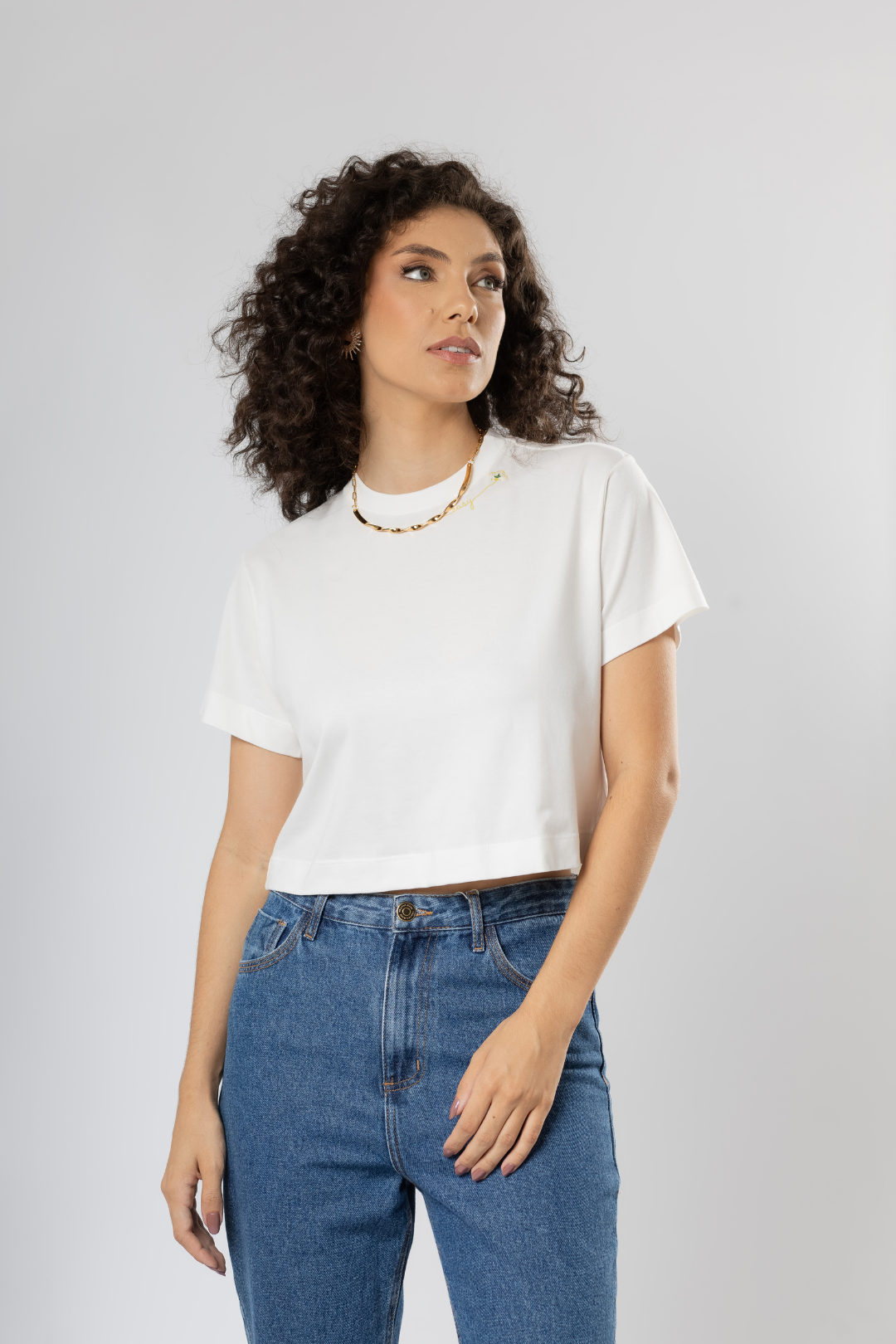 Camiseta Básica Easy Gola Redonda Algodão Egípcio