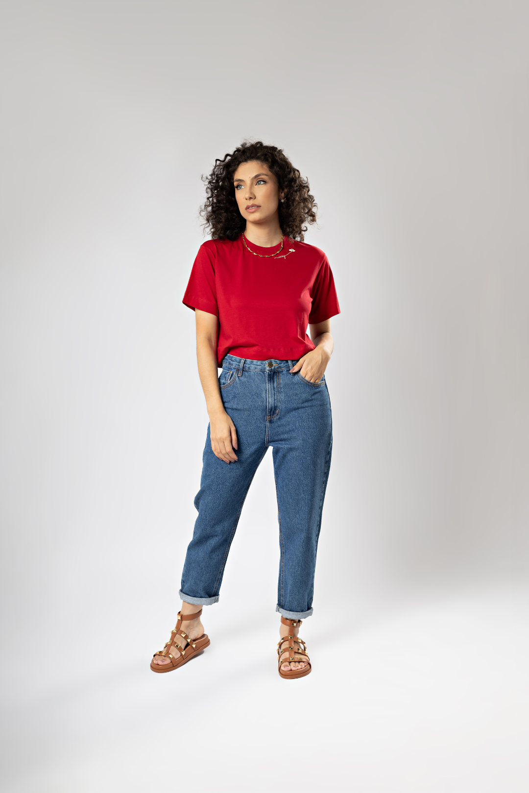 Camiseta Básica Easy Gola Redonda Algodão Egípcio