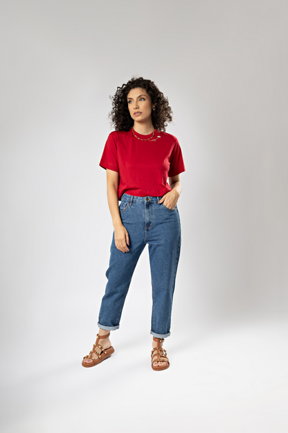 Camiseta Básica Easy Gola Redonda Algodão Egípcio