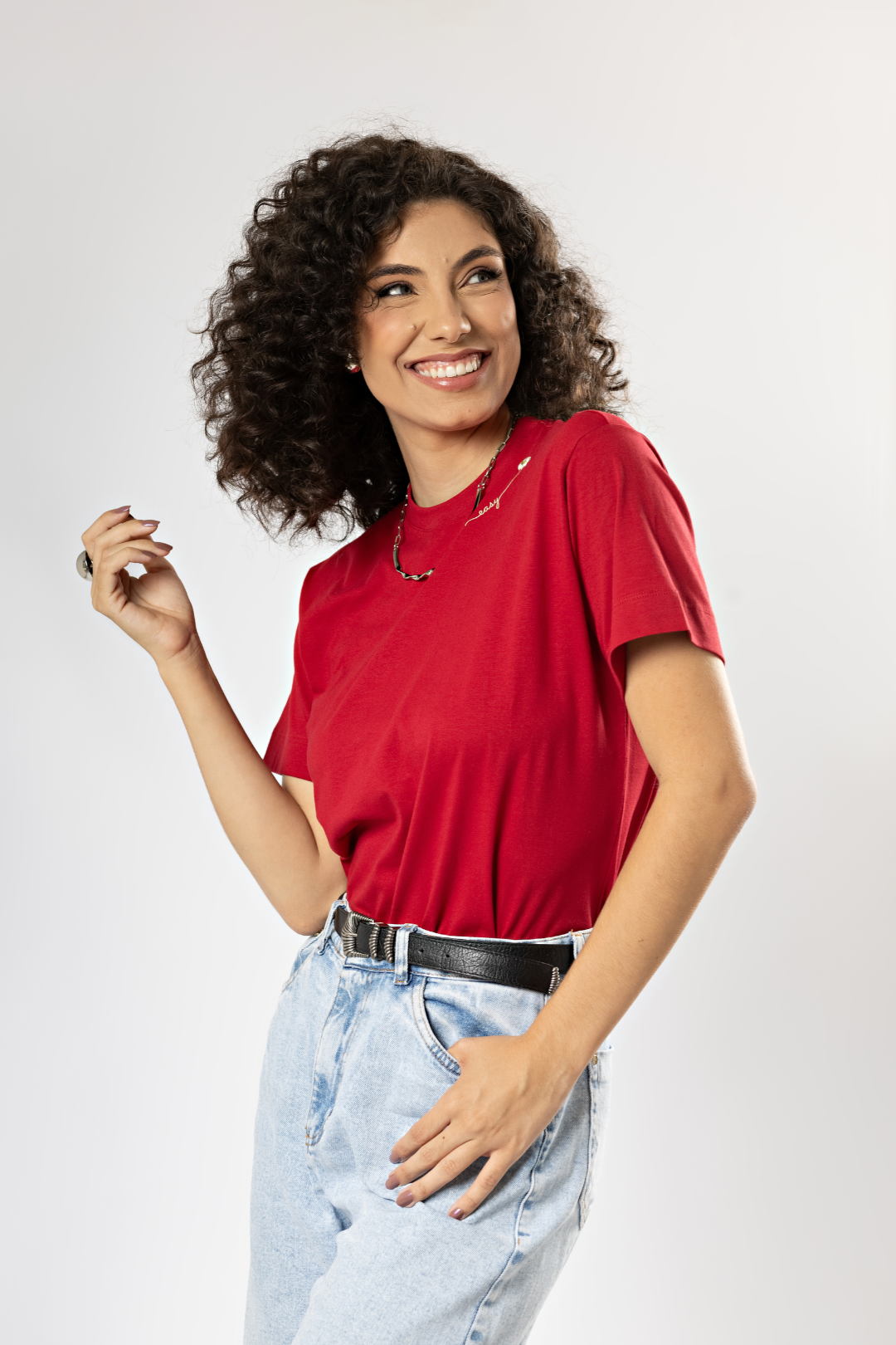 Camiseta Básica Easy Gola Redonda Algodão Egípcio