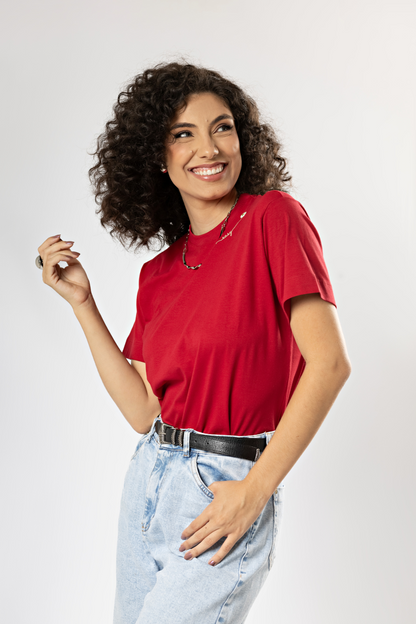 Camiseta Básica Easy Gola Redonda Algodão Egípcio