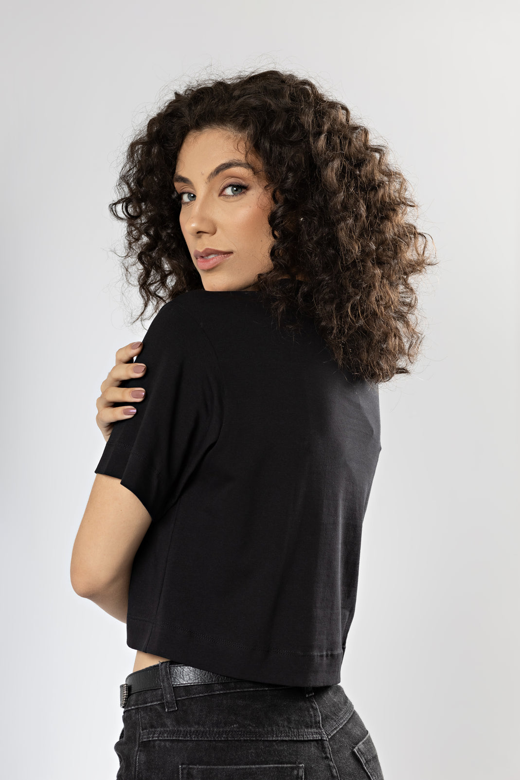 Camiseta Básica Easy Gola Alta Algodão Egípcio
