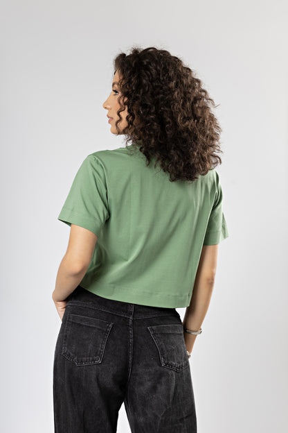 Camiseta Básica Easy Gola Alta Algodão Egípcio