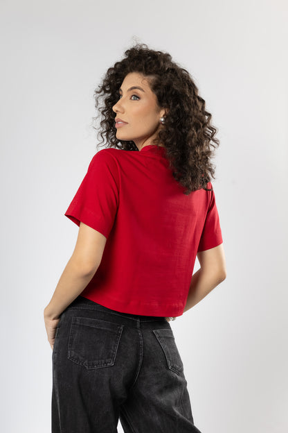 Camiseta Básica Easy Gola Alta Algodão Egípcio